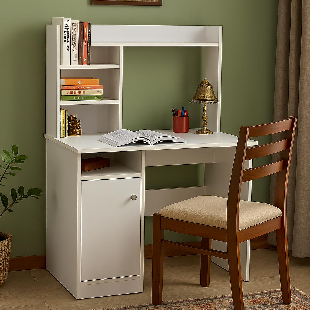 Focus Station Study Table - White