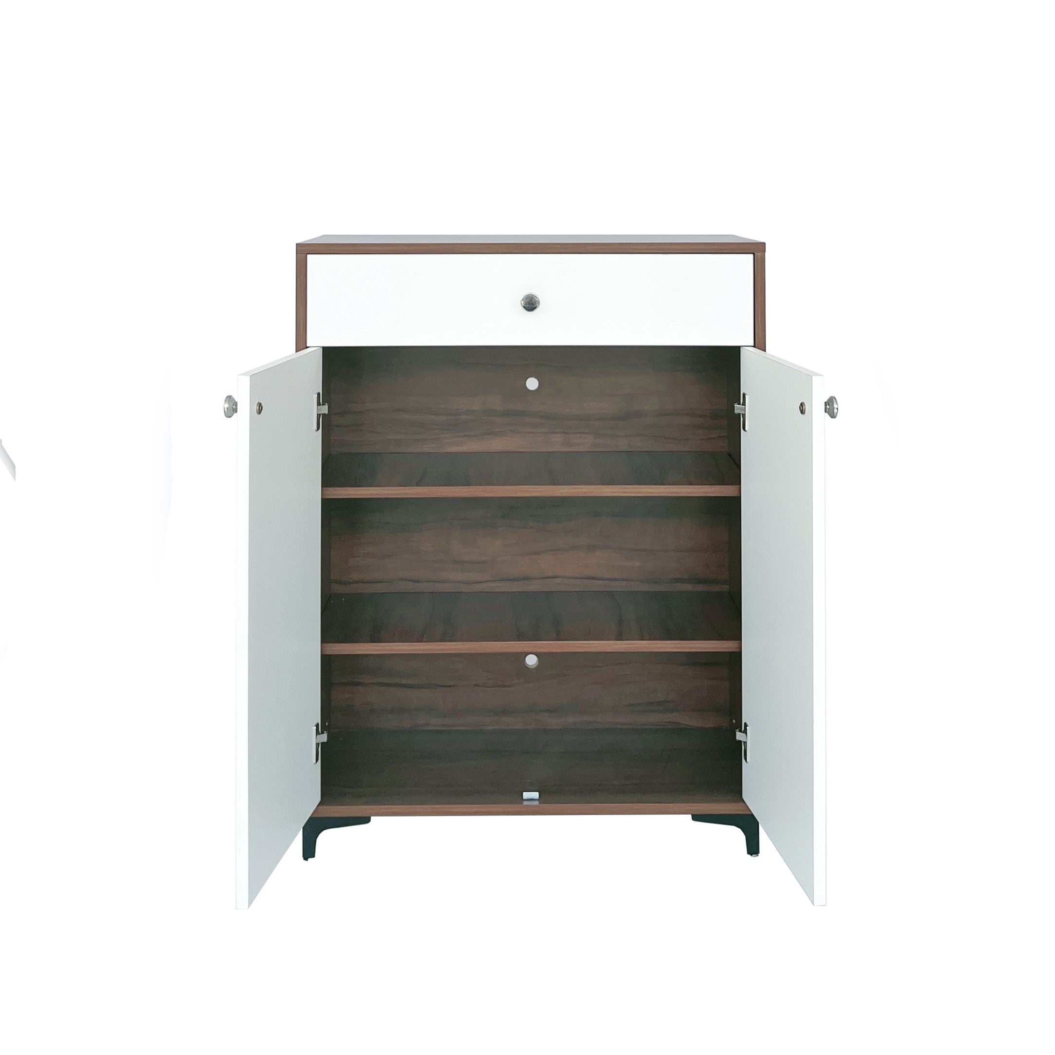 Monza Shoe Rack ( Brazilian Walnut & White)
