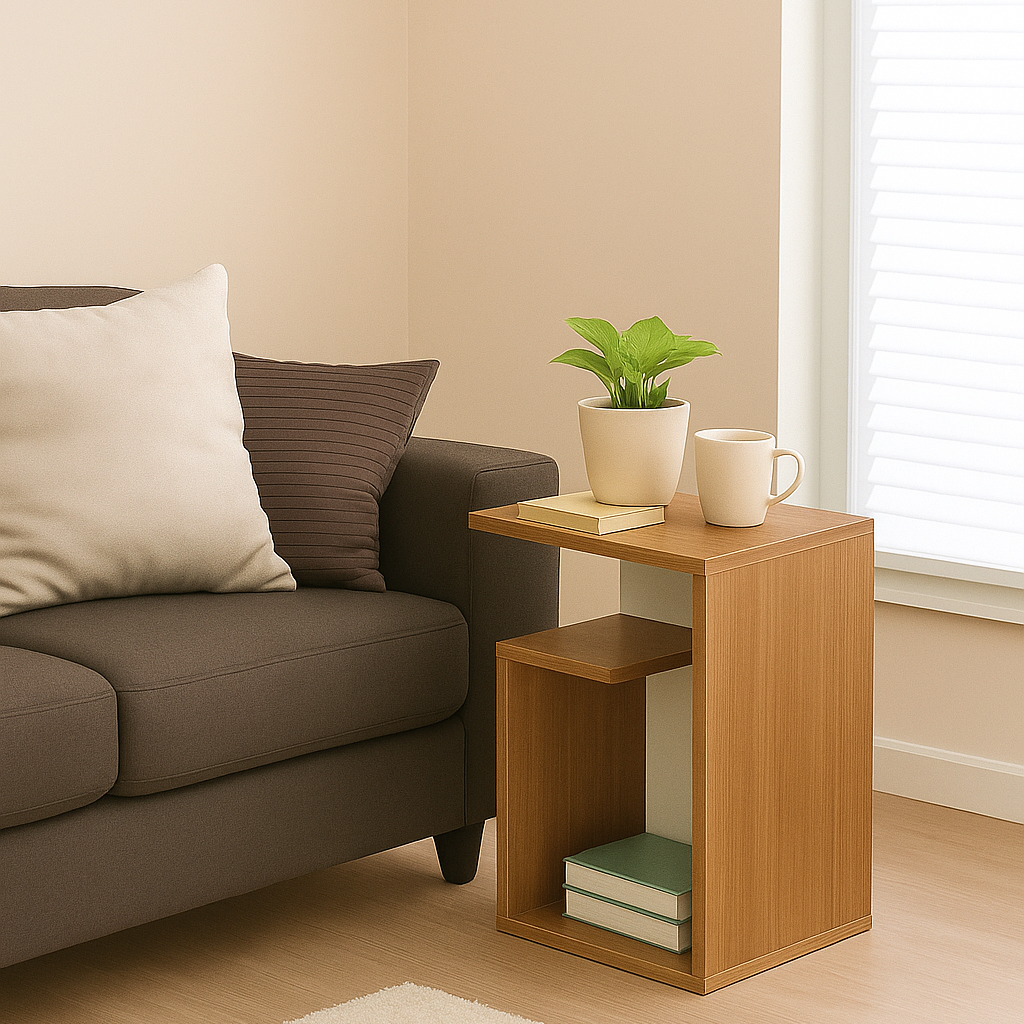 Lynora Side Table - Elegant Teak