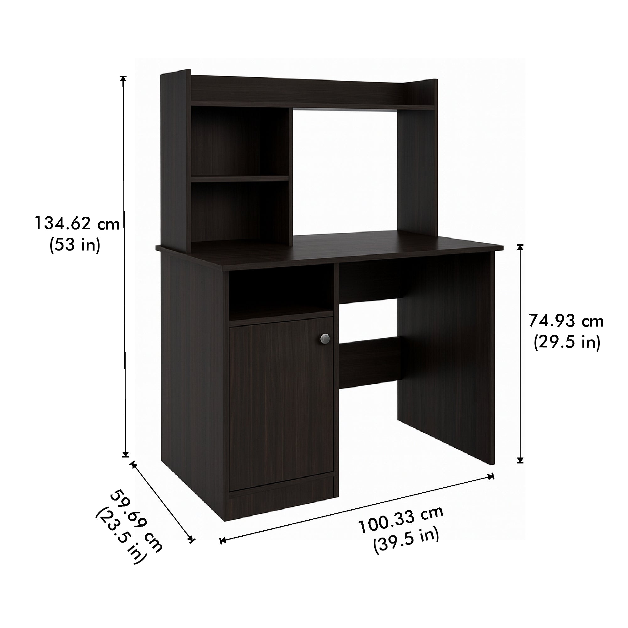 Focus Station Study Table - Wenge