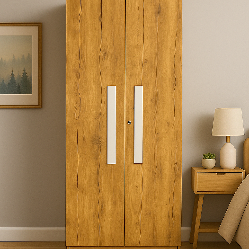 Oslo 2 Door Wardrobe ( Gold Oak )