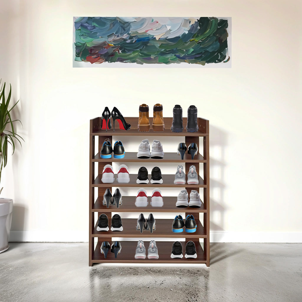 Chic Step 6 Tier ( Walnut )