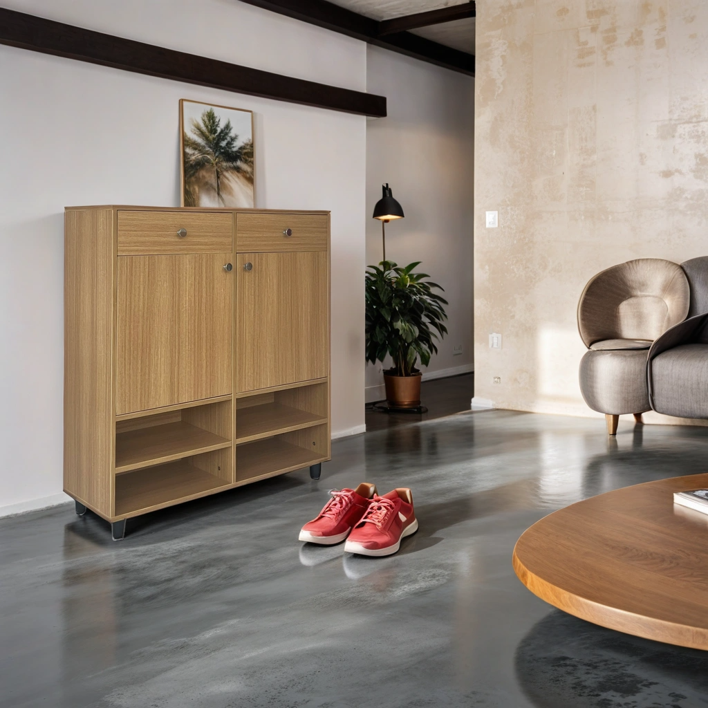 Teak Harmony Shoe Rack ( Elegant Teak )