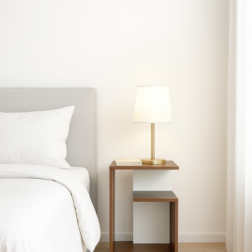 Lynora Side Table - Teak Walnut