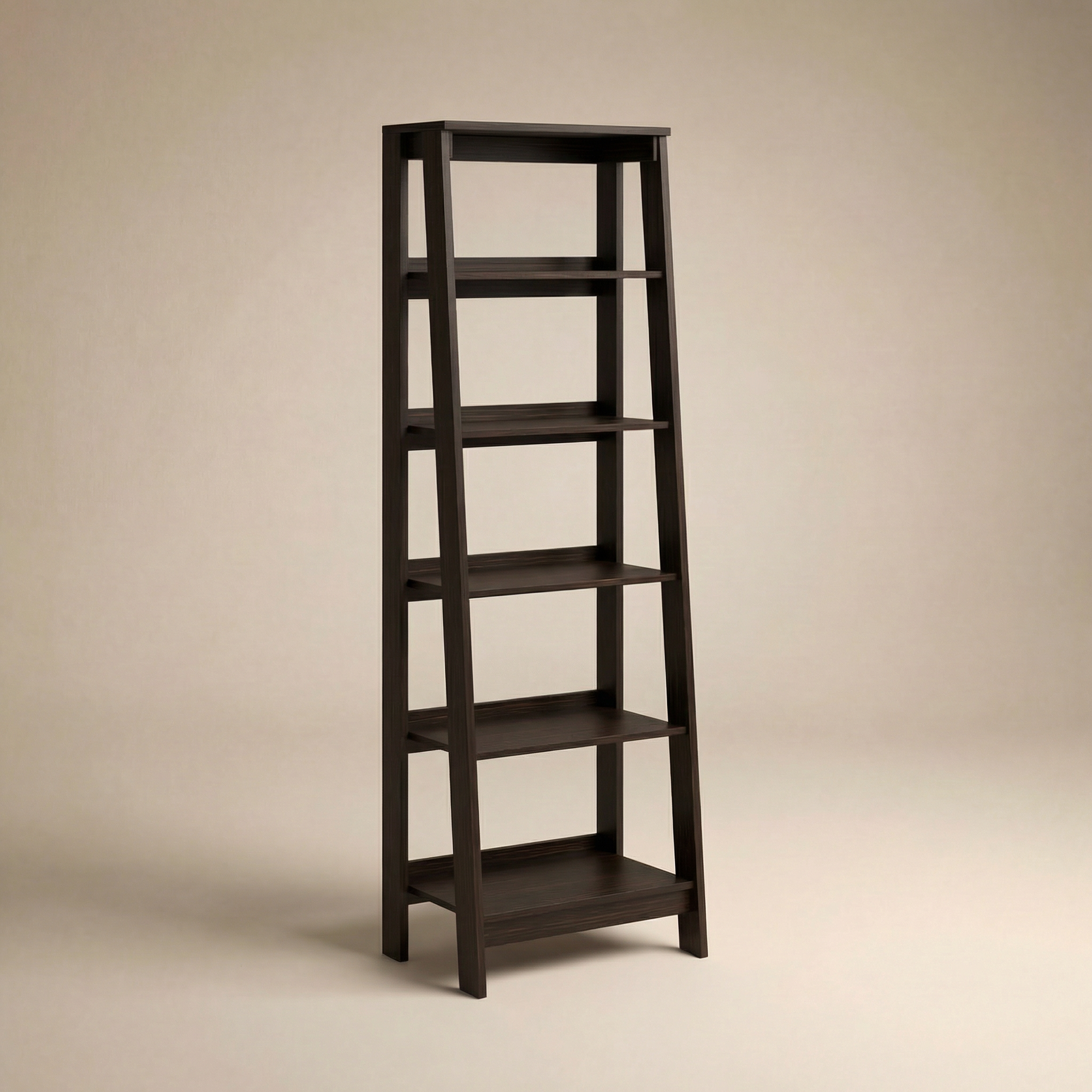 Harlow Ladder Bookcase - Wenge