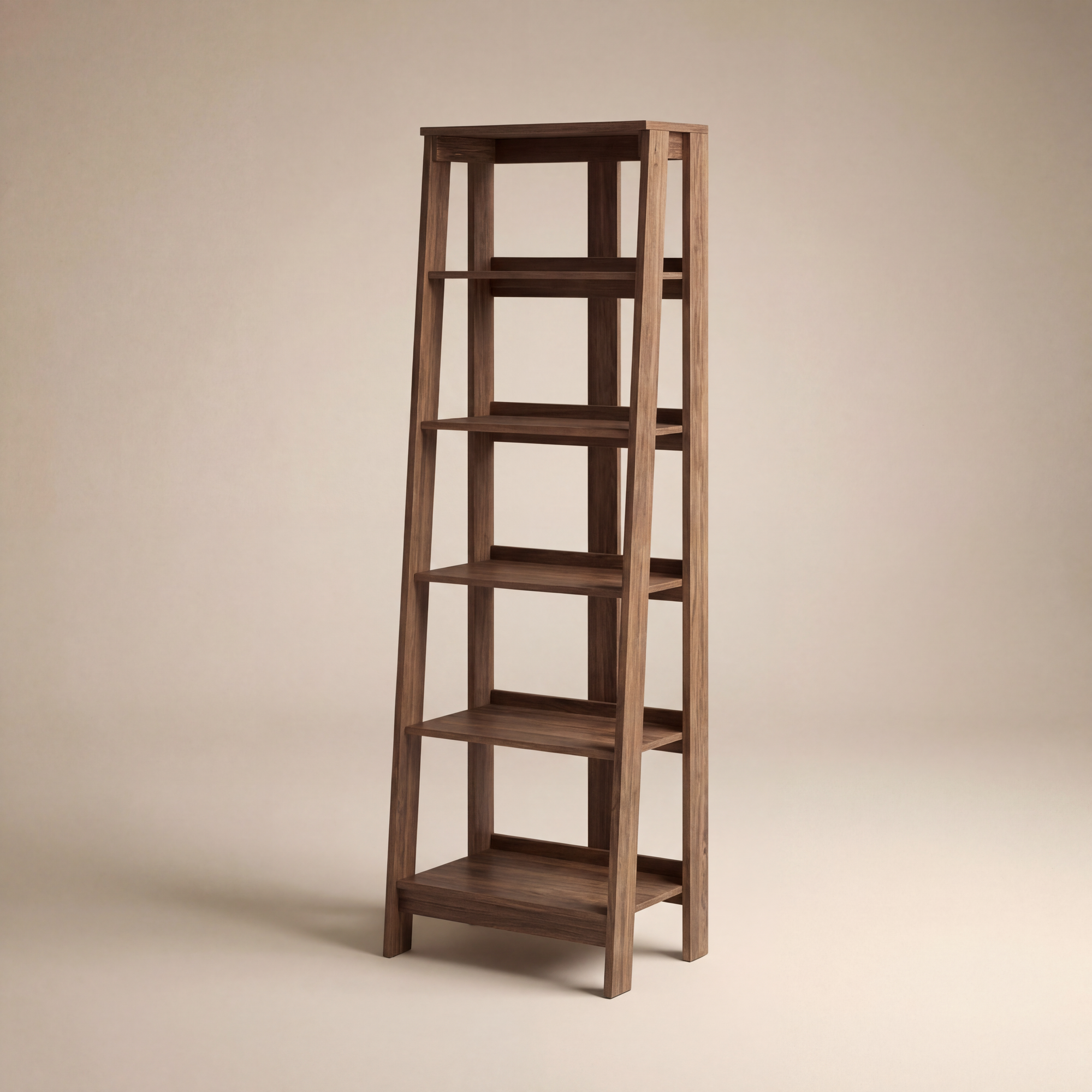 Harlow Ladder Bookcase - Walnut