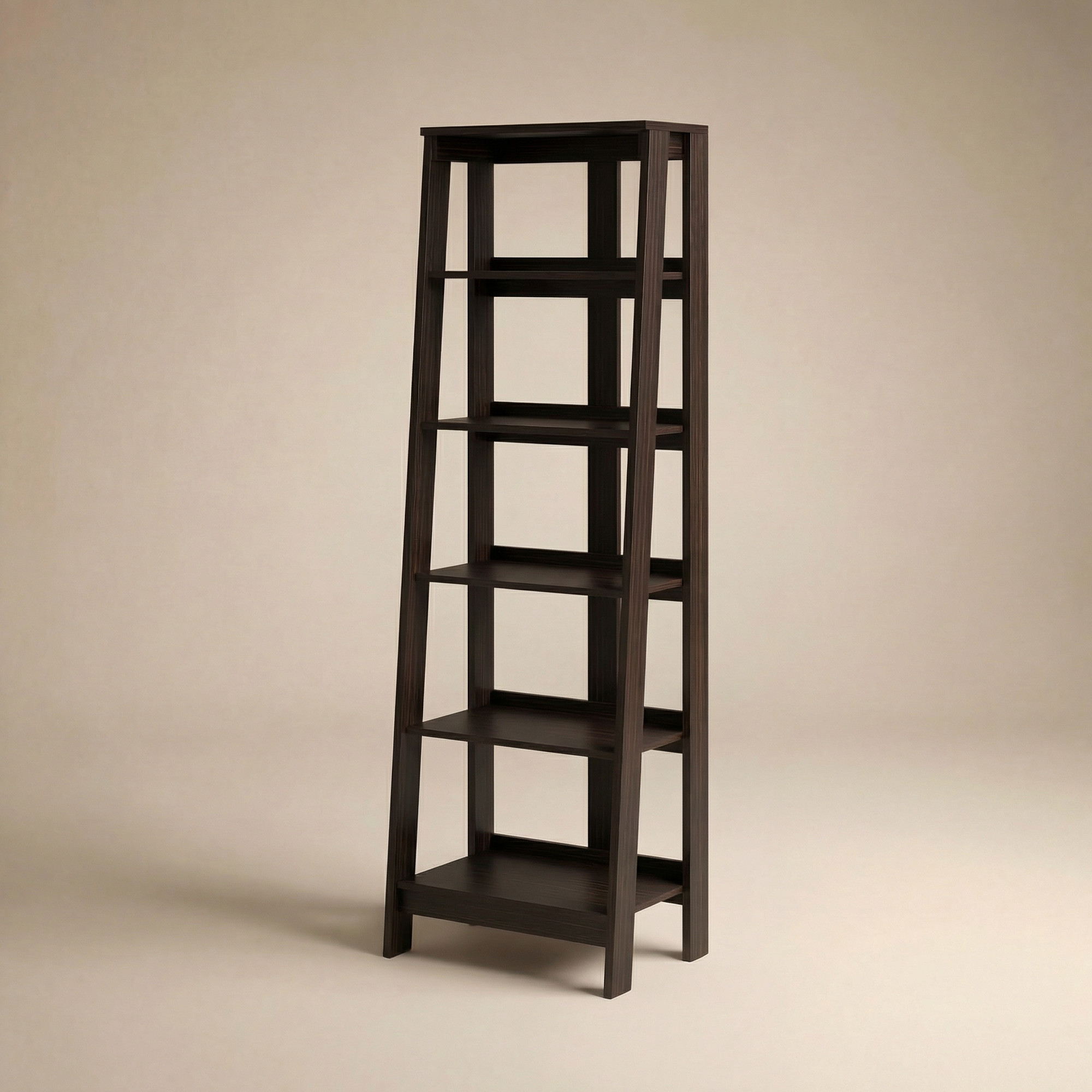 Harlow Ladder Bookcase - Wenge