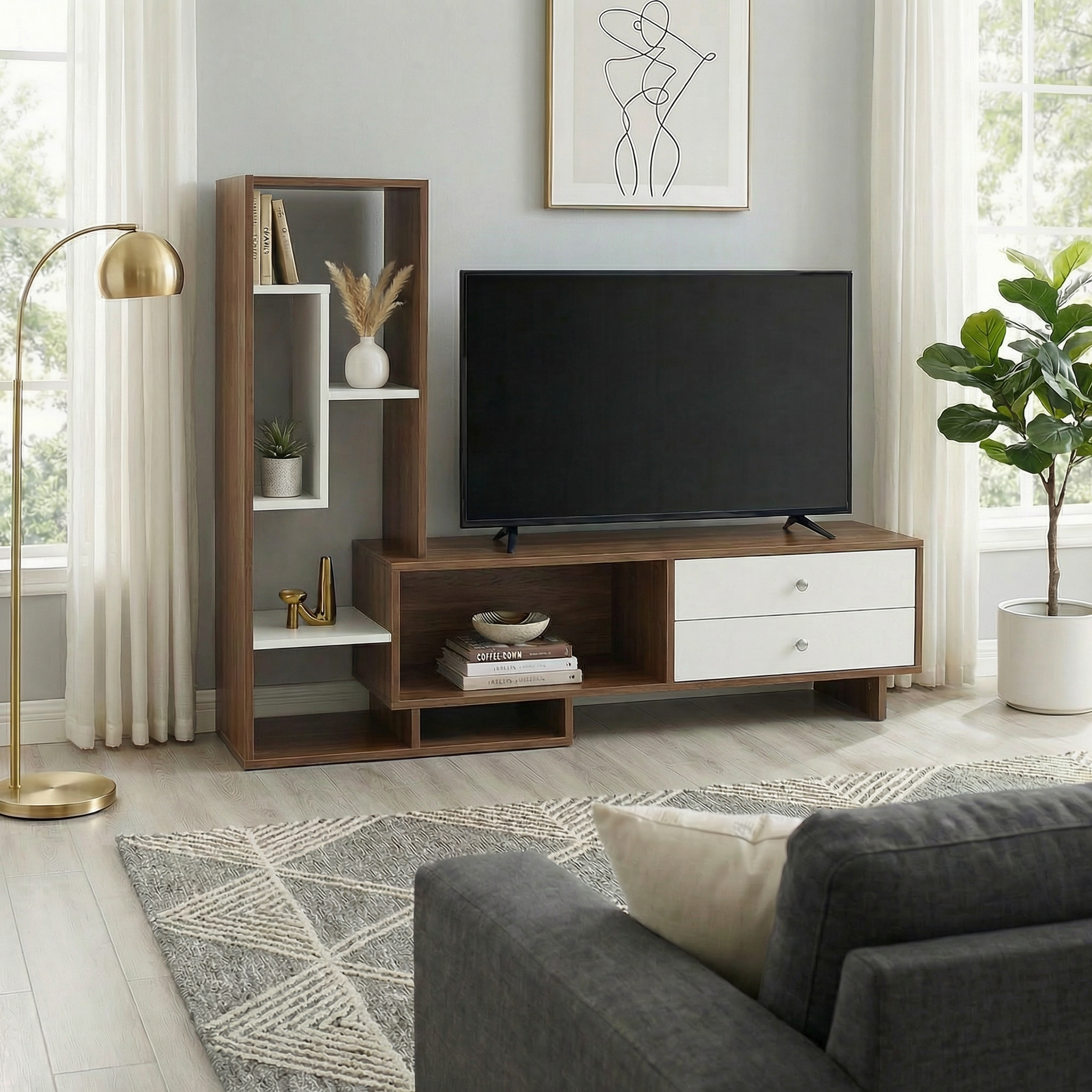 Urban Nest Tv Unit - White