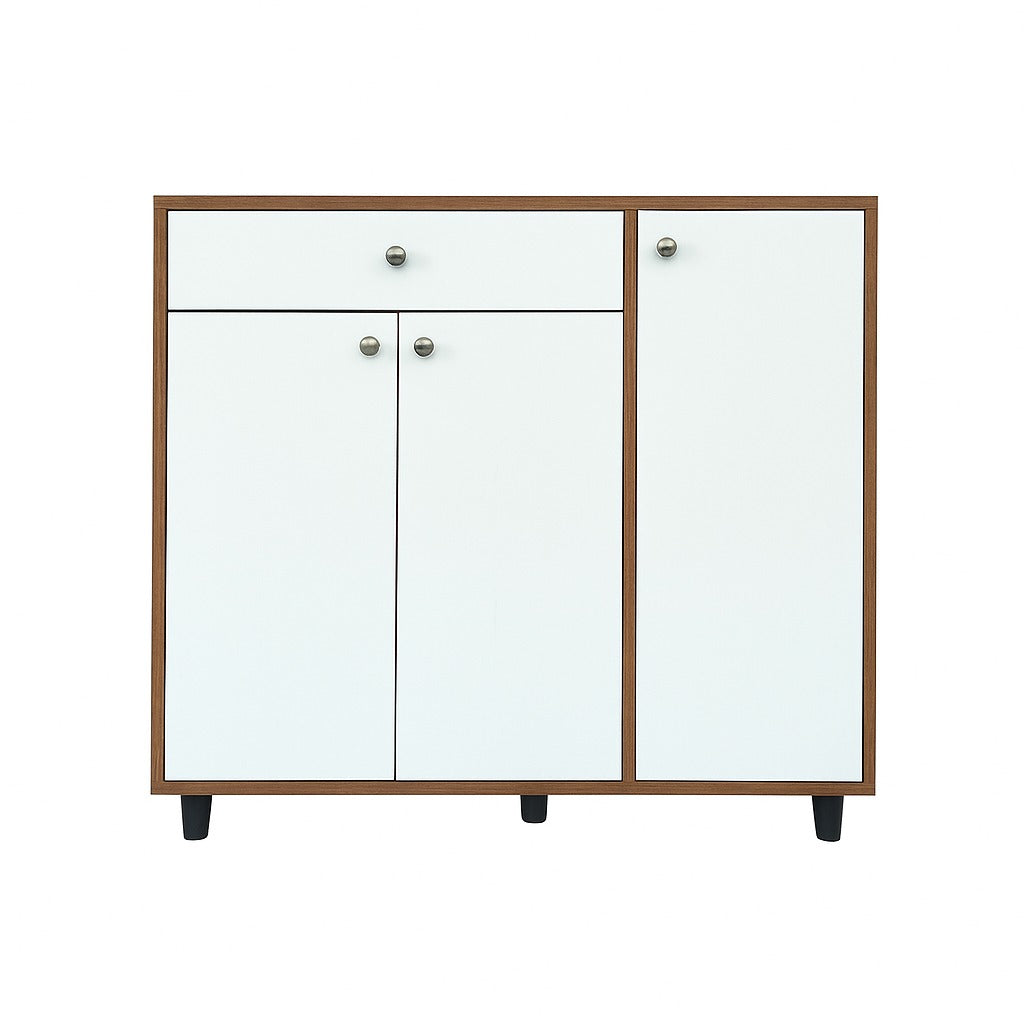 Sunshine Shoe Rack ( Exotic Teak & White )
