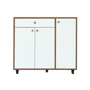 Sunshine Shoe Rack ( Exotic Teak & White )