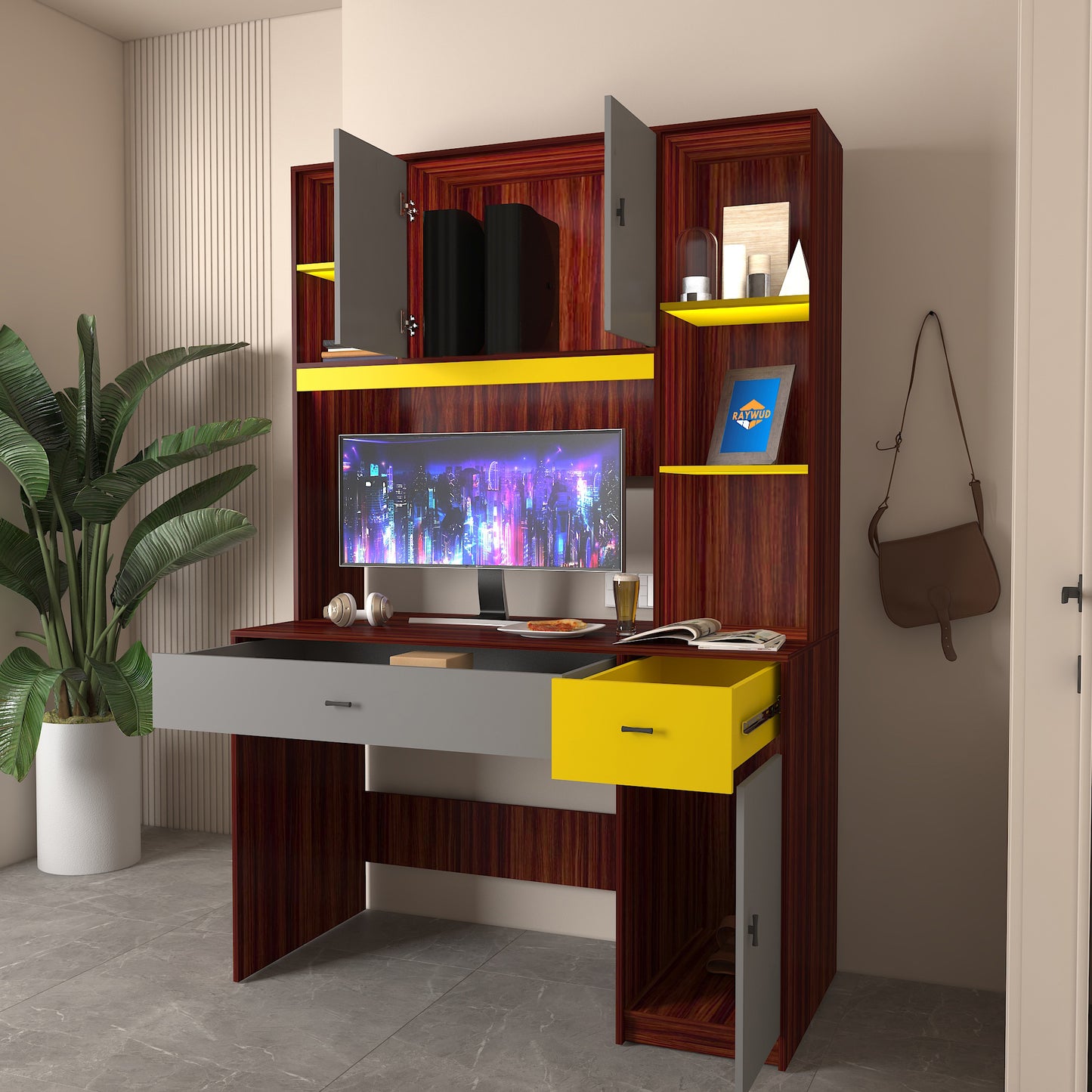 Raywud VertoHub Study Table