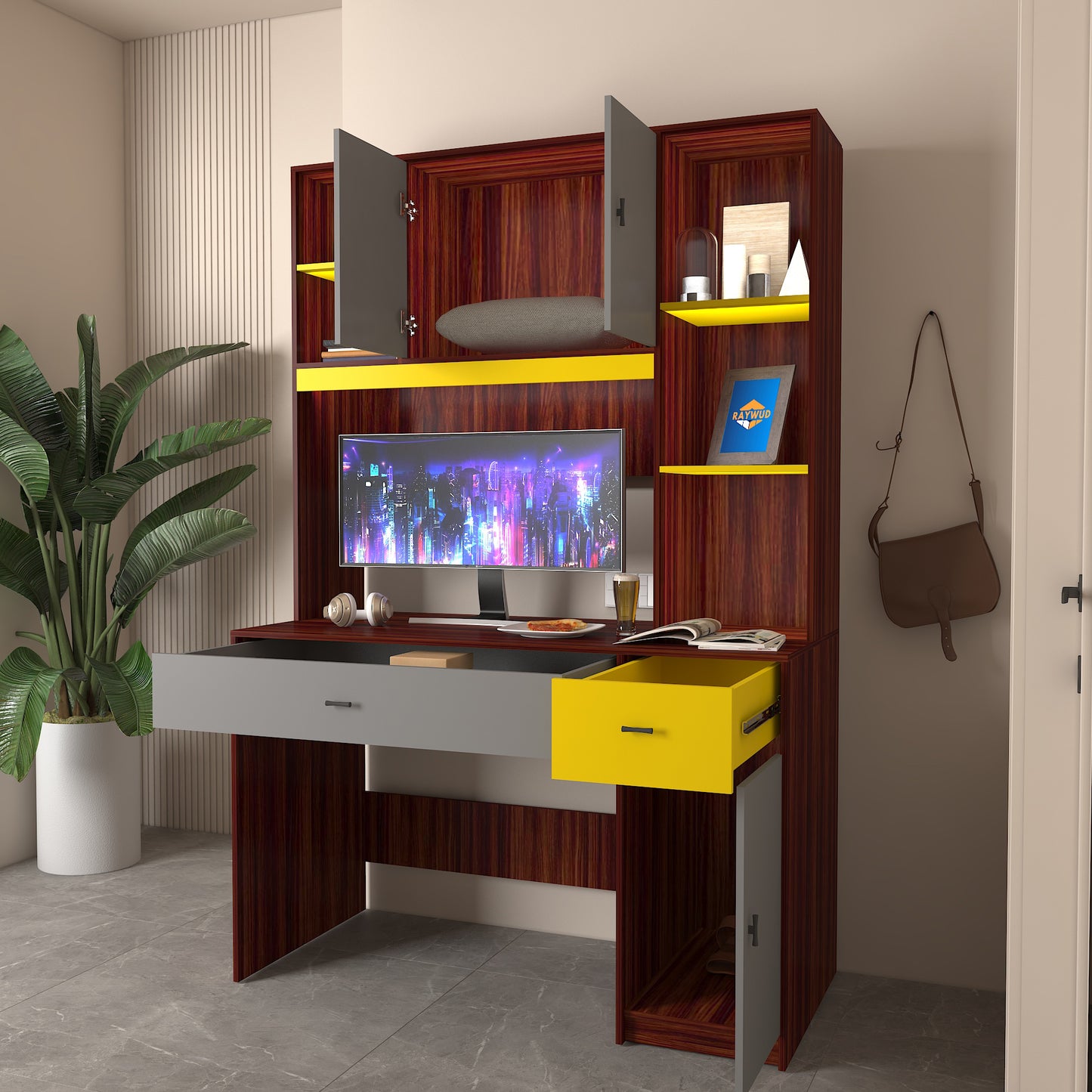 Raywud VertoHub Study Table