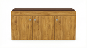 Step Seating 3 Door Shoe Rack ( Gold Oak )