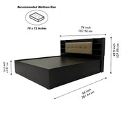 ZenRest King Bed - Wenge