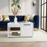 Nova Coffee Table with Storage – Frosty White