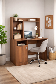 Focus Station Study Table - Exotic Teak