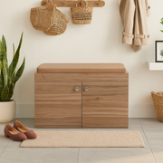 Step Seating 2 Door Shoe Rack ( Exotic Teak )