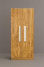 Oslo 2 Door Wardrobe ( Gold Oak )