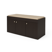 Step Seating 3 Door Shoe Rack ( Wenge )