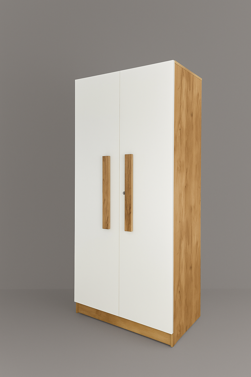 Oslo 2 Door Wardrobe ( Gold Oak & White )