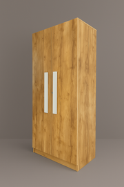 Oslo 2 Door Wardrobe ( Gold Oak )