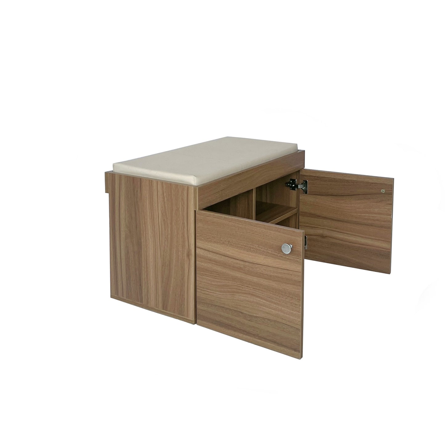 Step Seating 2 Door Shoe Rack ( Exotic Teak )