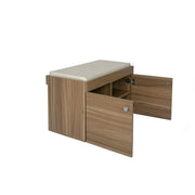 Step Seating 2 Door Shoe Rack ( Exotic Teak )