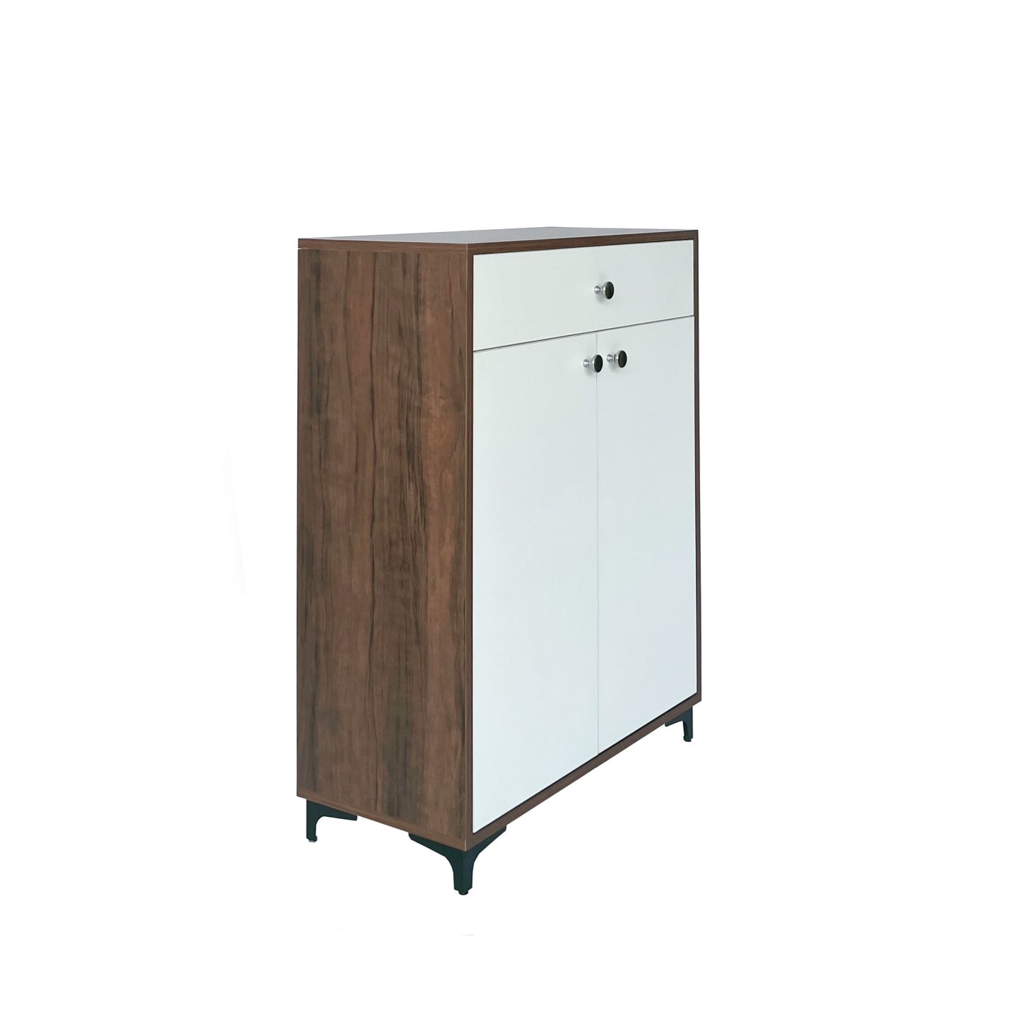 Monza Shoe Rack ( Brazilian Walnut & White)