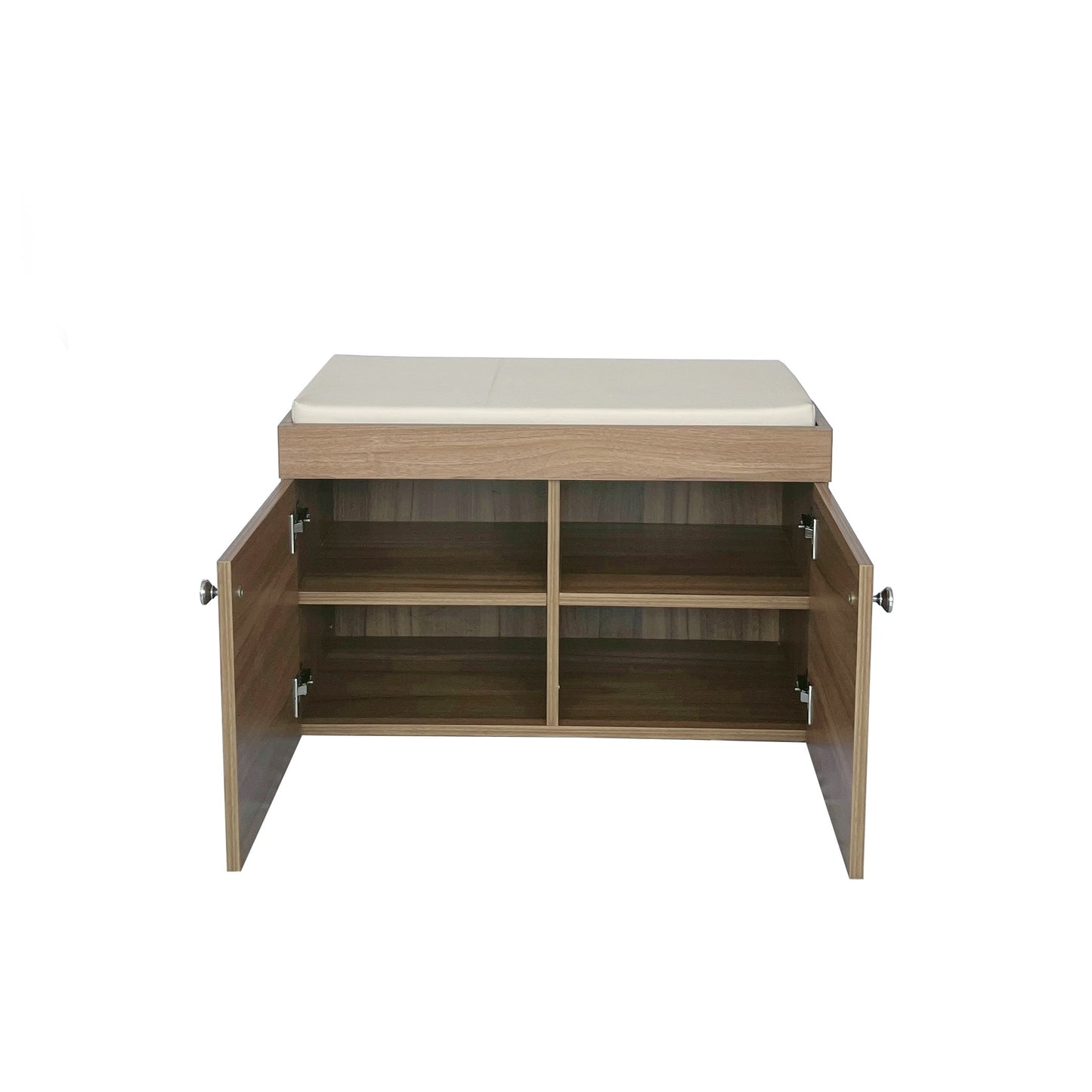 Step Seating 2 Door Shoe Rack ( Exotic Teak )