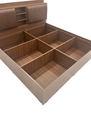 The Slumber Wood Bed - Walnut