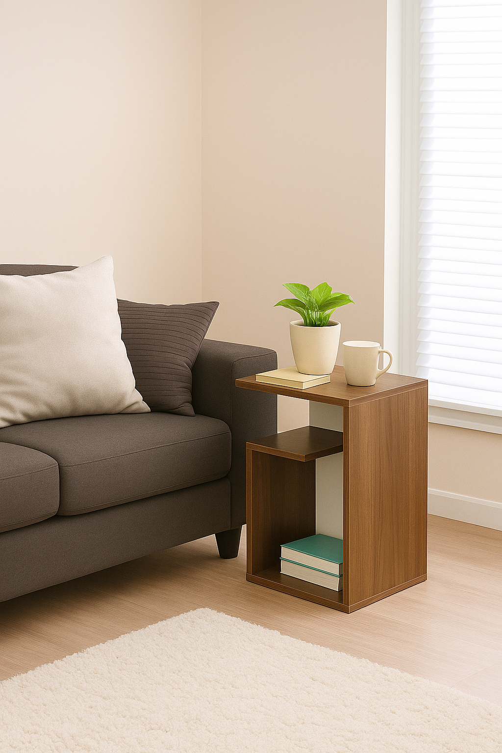 Lynora Side Table - Exotic Teak