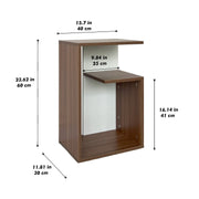 Lynora Side Table - Exotic Teak
