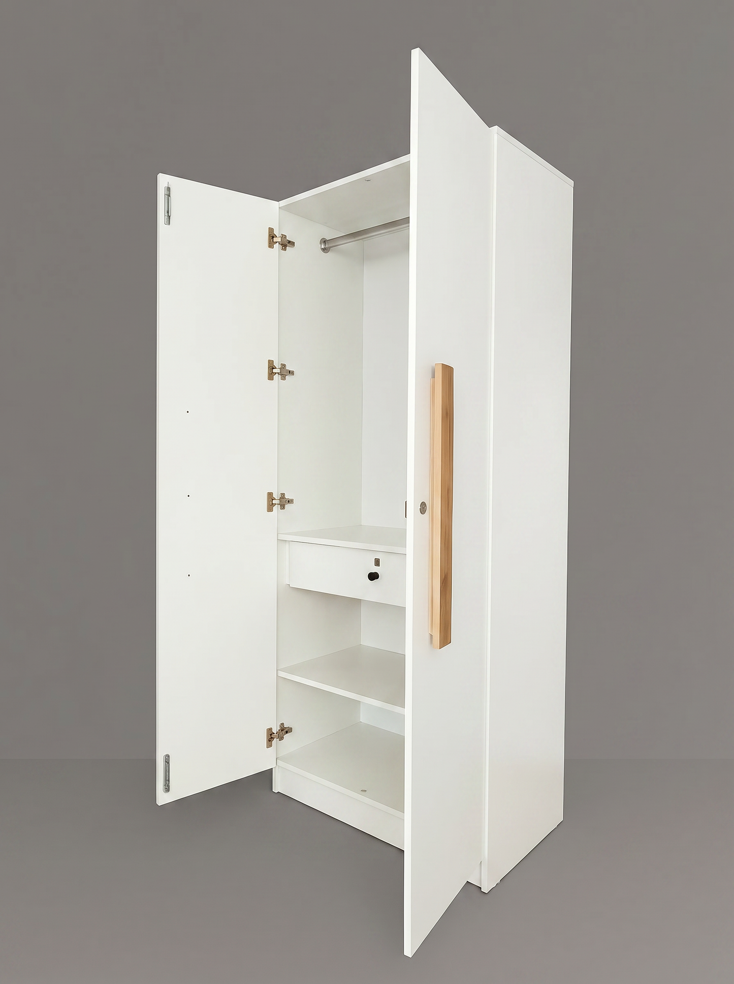 Oslo 2 Door Wardrobe (White )