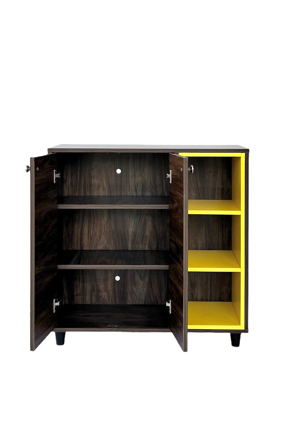 Sole Stash 2 Door ( Ebony Walnut & Yellow )