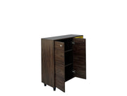 Sole Stash 2 Door ( Ebony Walnut & Yellow )
