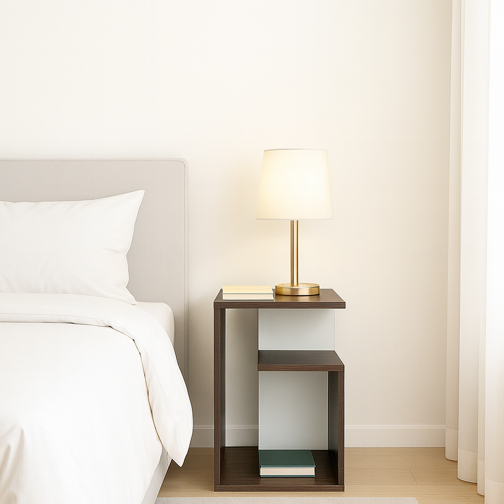 Lynora Side Table - Lorraine Walnut