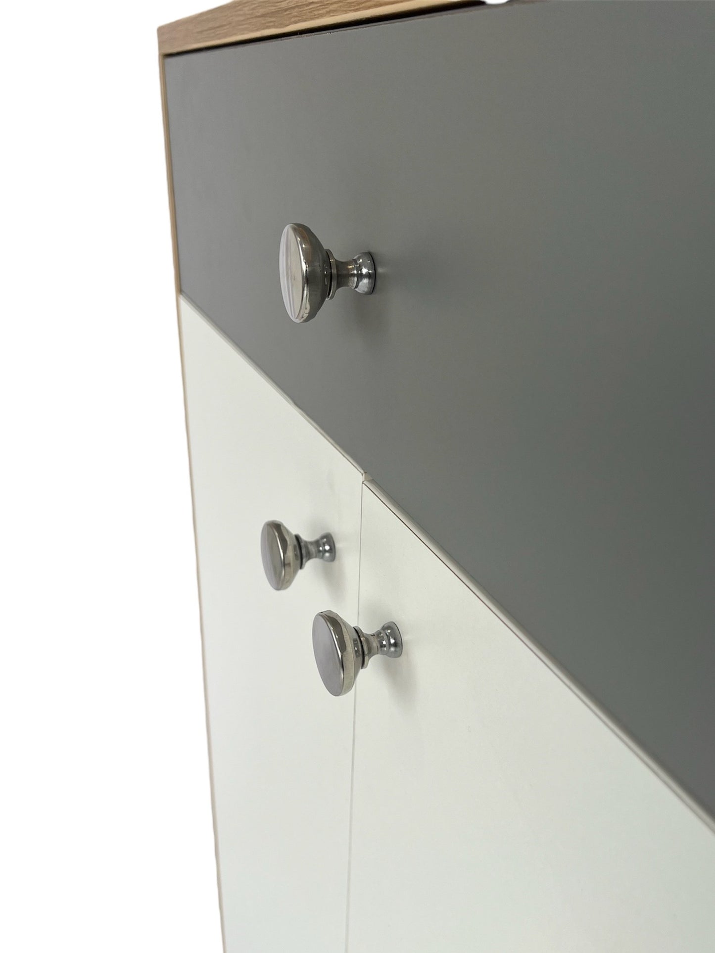 Monza Shoe Rack ( Elegant Teak, Gothic Grey & White )