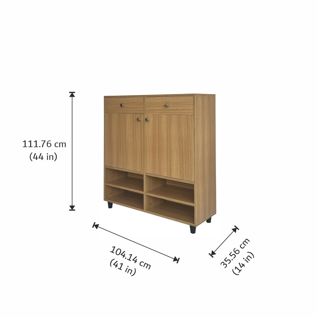 Teak Harmony Shoe Rack ( Elegant Teak )