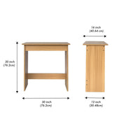Epure Small Study Table - Elegant Teak