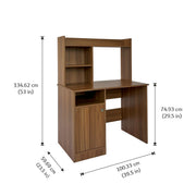 Focus Station Study Table - Exotic Teak