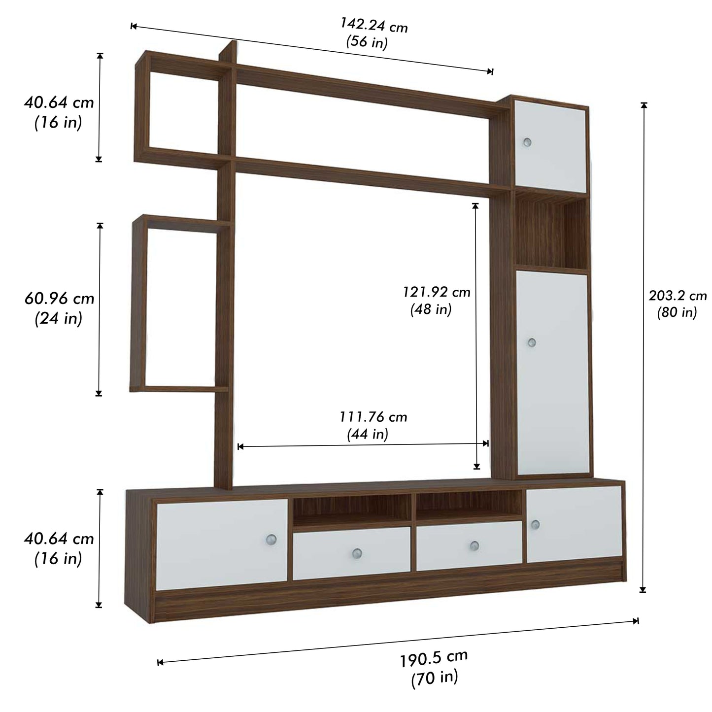 Elysian Tv Cabinet - White