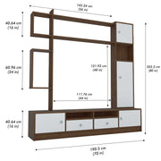 Elysian Tv Cabinet - White