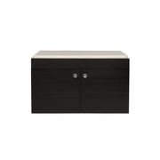 Step Seating 2 Door Shoe Rack ( Wenge )