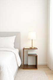 Lynora Side Table - Teak Walnut
