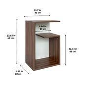 Lynora Side Table - Teak Walnut