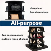 SpinPro™  360° 5 Tiers Rotating Shoe Rack with Wide Base - Wenge