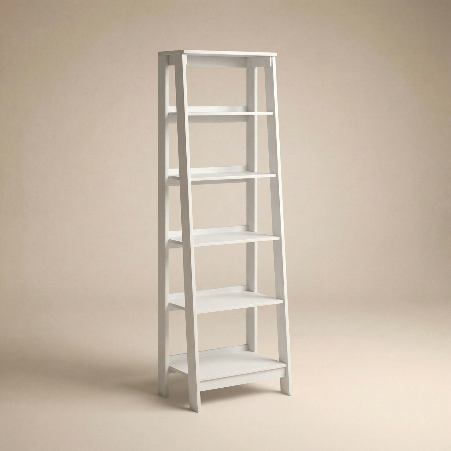 Harlow Ladder Bookcase - White