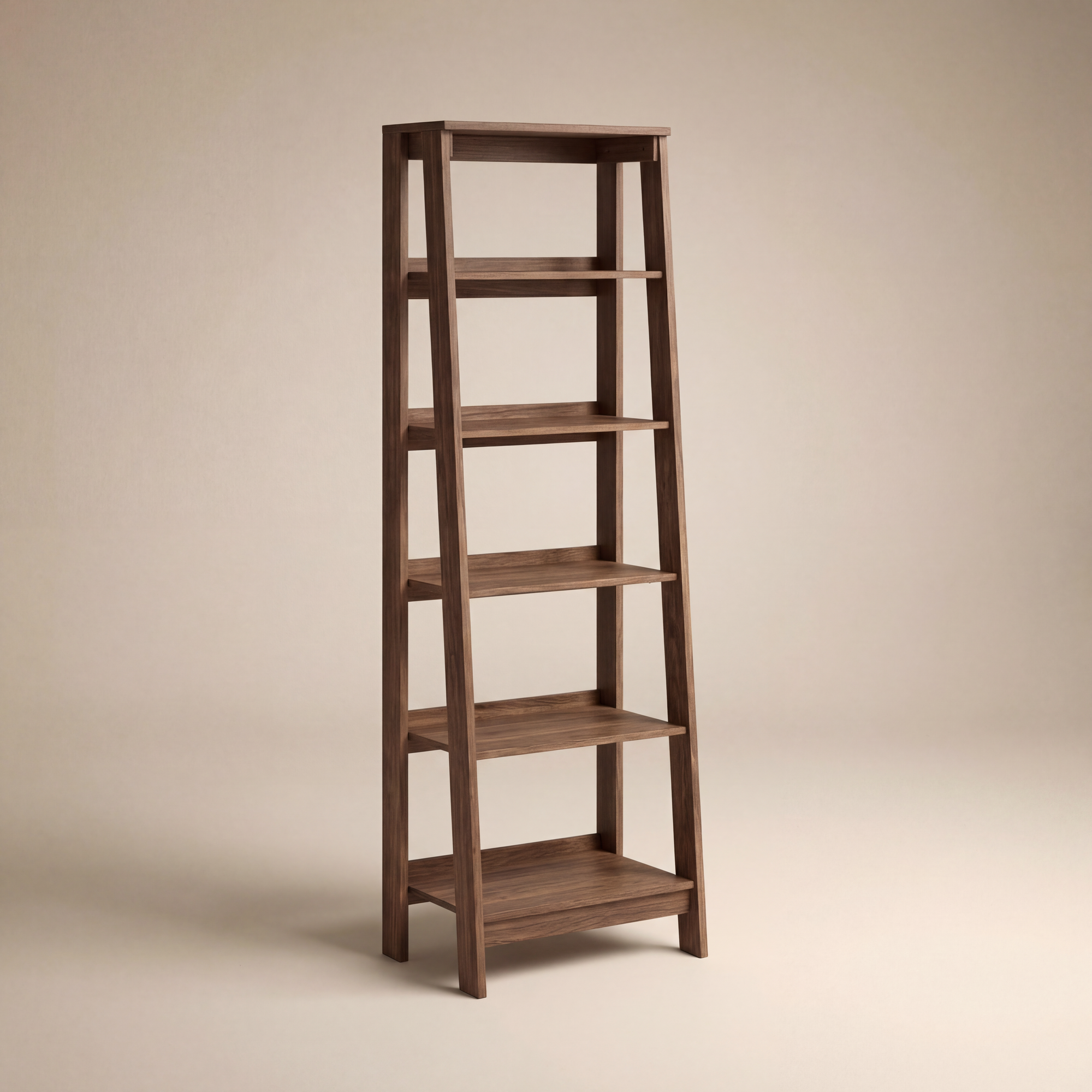 Harlow Ladder Bookcase - Walnut