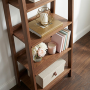 Harlow Ladder Bookcase - Walnut