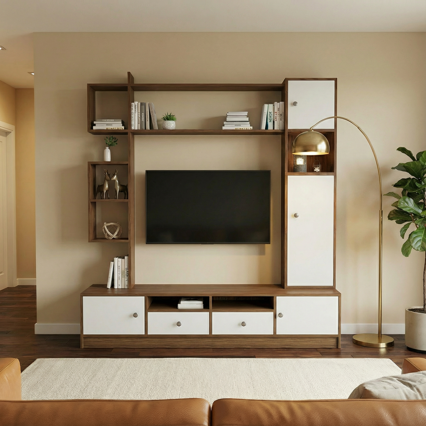 Elysian Tv Cabinet - White